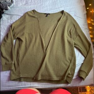 green cardigan from forever 21!